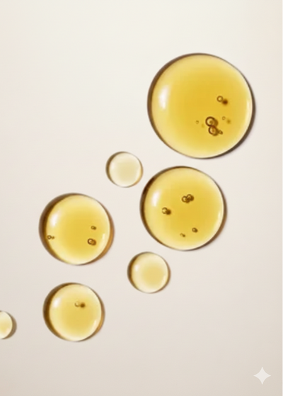 Vitamin oil droplets — VYB super greens powder contains essential daily vitamins and minerals including B-complex, D3, and K2